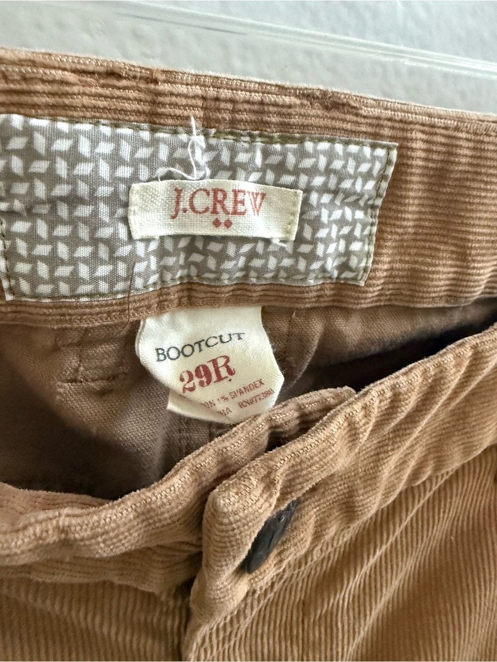 J. Crew Corduroy Bootcut Pants size 29x32 - Picture 3 of 6